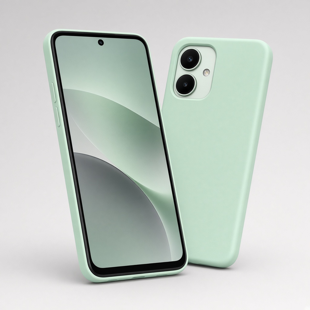 Redmi 15C 128GB com capa e película Verde Menta
